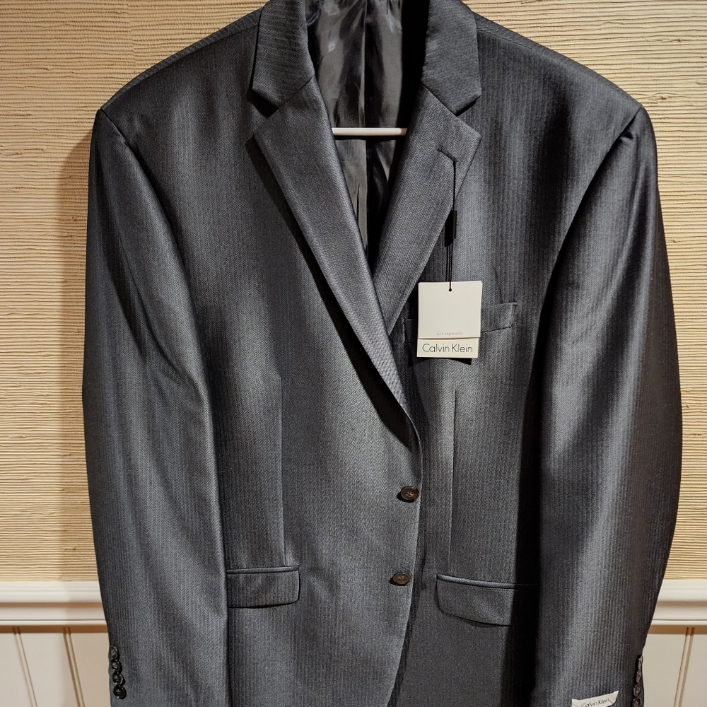 Men's Calvin Klein suit jacket 44r Dark grey